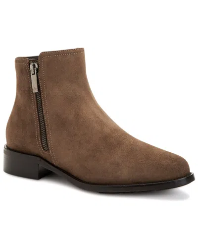 Aquatalia Nailah Weatherproof Suede Bootie In Brown
