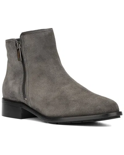 Aquatalia Nailah Weatherproof Suede Bootie In Gray