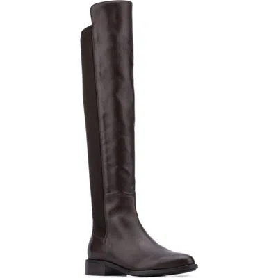 Aquatalia Natessa Over The Knee Boot In Brown
