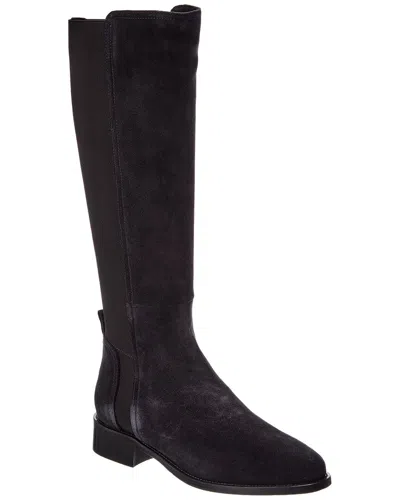 Aquatalia Nolita Weatherproof Suede Boot In Navy
