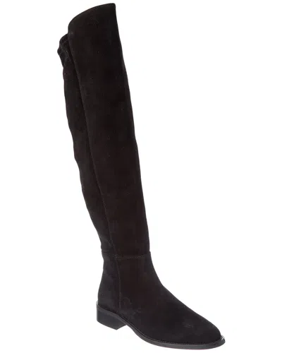Aquatalia Norina Waterproof Leather Over-the-knee Boot In Black