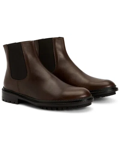 Aquatalia Octavio Weatherproof Leather Chelsea Boot In Brown