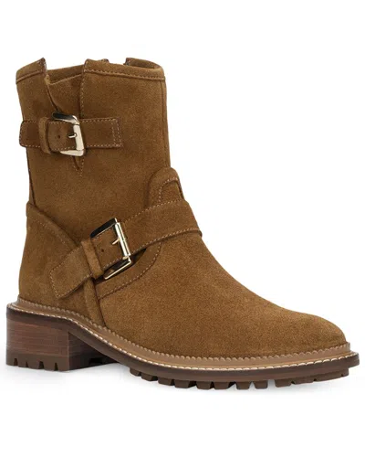 Aquatalia Omayda Weatherproof Suede Boot In Animal Print