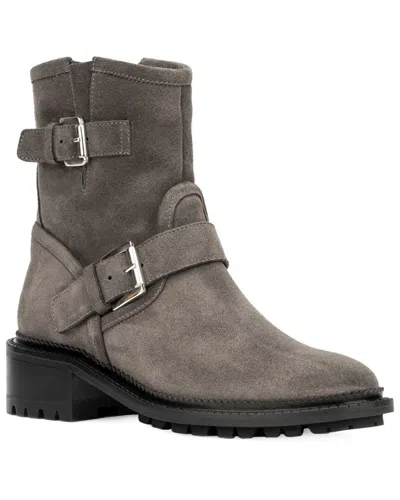 Aquatalia Omayda Weatherproof Suede Boot In Black