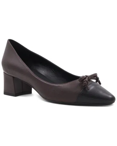 Aquatalia Palica Waterproof Leather Pump In Brown