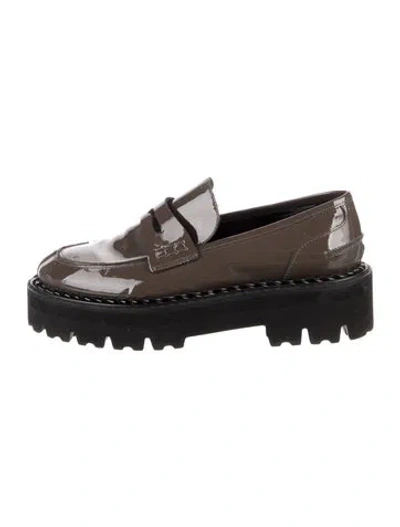 Pre-owned Aquatalia Patent Leather Loafers In Multi
