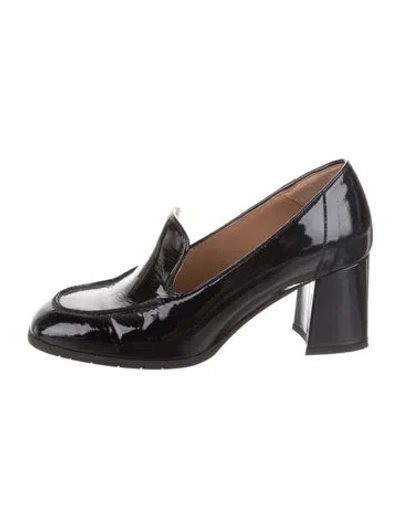 Pre-owned Aquatalia Patent Leather Pumps In Black