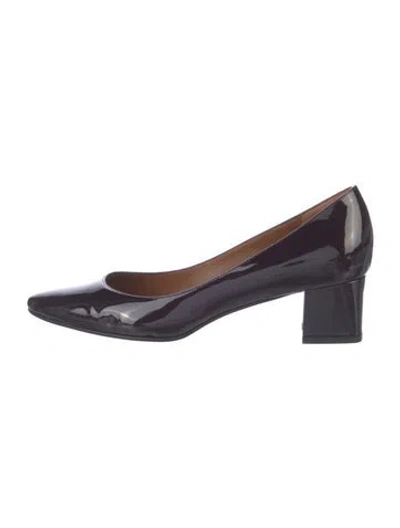 Pre-owned Aquatalia Patent Leather Pumps In Purple