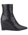 Aquatalia Pauletta Weatherproof Leather Boot In Black