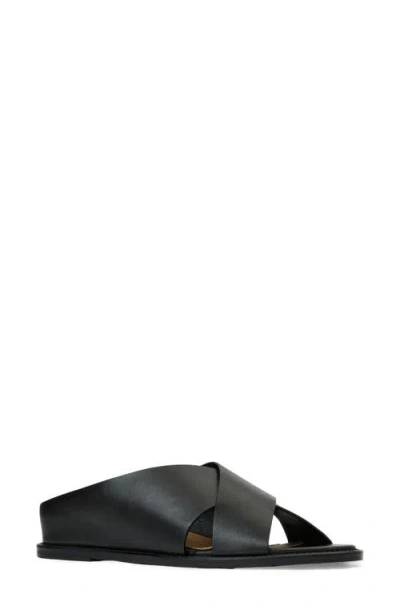 Aquatalia Potenza Slide Sandal In Black