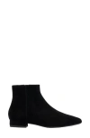 Aquatalia Reeta Suede Ankle Booties In Black Black