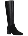 Aquatalia Pyira Weatherproof Suede Boot In Black