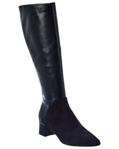 Aquatalia Pyira Weatherproof Suede Boot In Blue