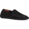 Aquatalia Qaitlin Moc Toe Slip-on Shoe In Black