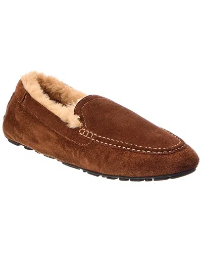 Aquatalia Qalista Suede Moccasin In Brandy/camel