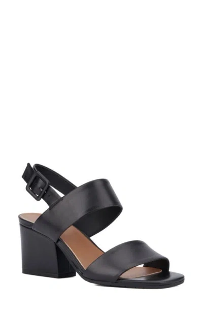 Aquatalia Rayma Water Repellent Slingback Sandal In Black