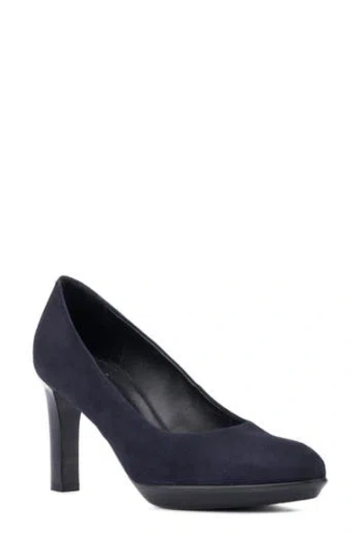 Aquatalia Raysa Platform Pump In Navy