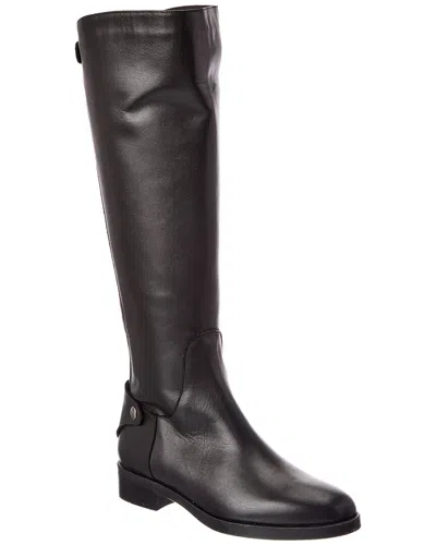 Aquatalia Rebekah Leather Boot In Black Leather