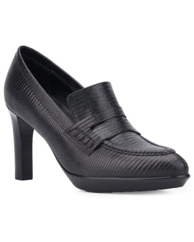 Aquatalia Rella Weatherproof Leather Pump In Black