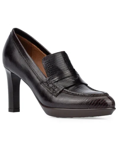 Aquatalia Rella Weatherproof Leather Pump In Burgundy