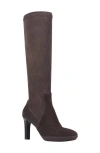 Aquatalia Rhumba Knee High Boot In Dark Brown