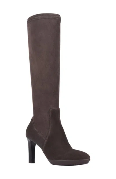 Aquatalia Rhumba Knee High Boot In Dark Brown
