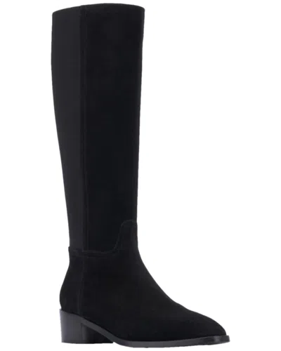 Aquatalia Ricarda Weatherproof Suede Boot In Black