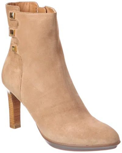 Aquatalia Romea Waterproof Suede Bootie In Neutral