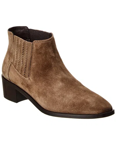 Aquatalia Rosalin Weatherproof Suede Boot In Brown