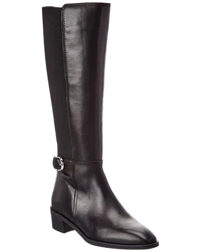 Aquatalia Roxy Weatherproof Leather Knee-high Boot In Brown