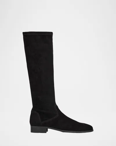 Aquatalia Sabrena Water Resistant Knee High Boot In Black