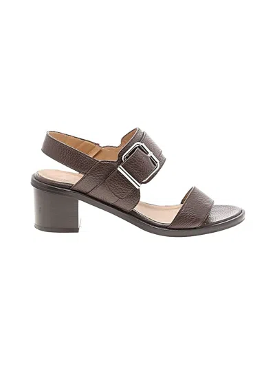 Pre-owned Aquatalia Sandals In Brown