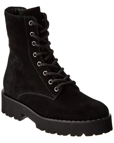 Aquatalia Savina Weatherproof Suede Boot In Black