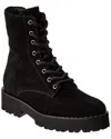 Aquatalia Savina Weatherproof Suede Boot In Black