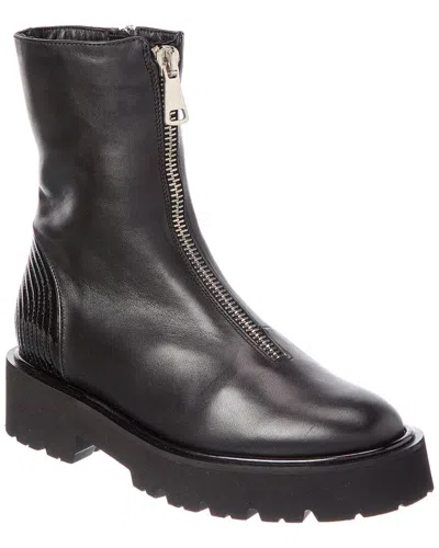 Aquatalia Sheilah Waterproof Leather Bootie In Black