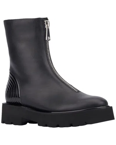 Aquatalia Sheilah Weatherproof Leather Boot In Black