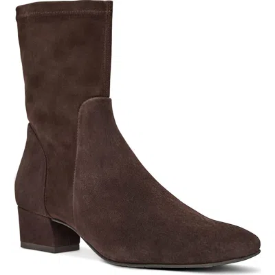 Aquatalia Stassi Water Repellent Bootie In Brown