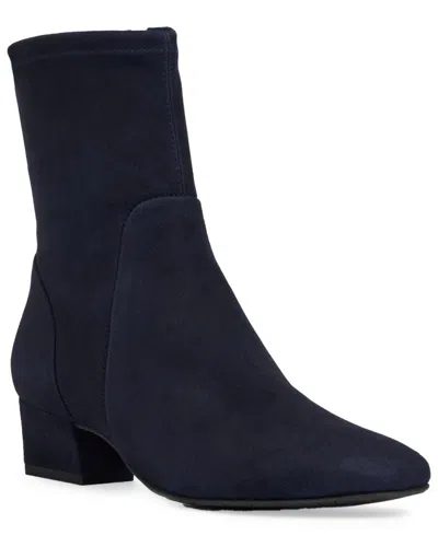 Aquatalia Stassi Weatherproof Suede Boot In Blue