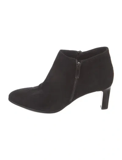 Pre-owned Aquatalia Suede Boots In Black