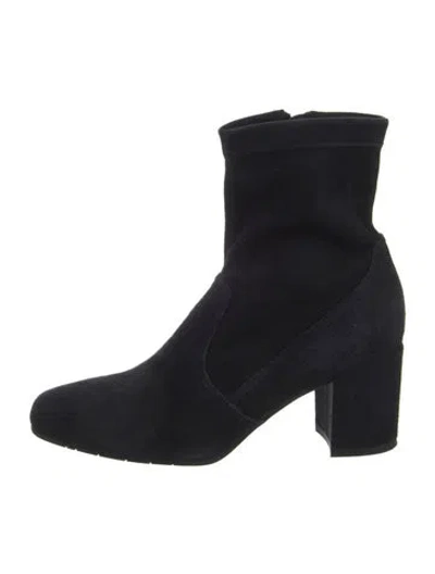 Pre-owned Aquatalia Suede Boots In Black