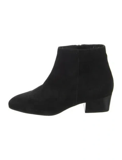 Pre-owned Aquatalia Suede Boots In Black