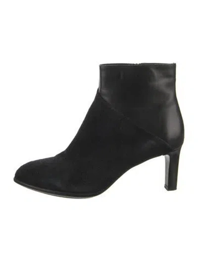 Pre-owned Aquatalia Suede Boots In Black