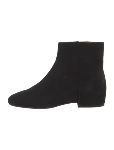 Pre-owned Aquatalia Suede Boots In Black