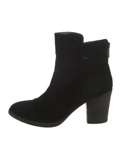 Pre-owned Aquatalia Suede Boots In Black