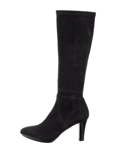 Pre-owned Aquatalia Suede Boots In Blue