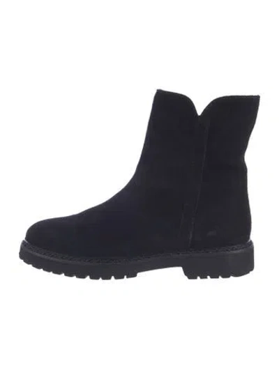 Pre-owned Aquatalia Suede Boots In Blue
