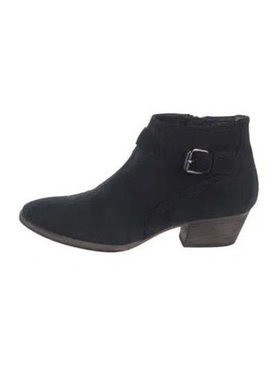 Pre-owned Aquatalia Suede Boots In Blue