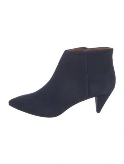Pre-owned Aquatalia Suede Boots In Blue