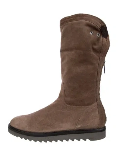 Pre-owned Aquatalia Suede Boots In Brown