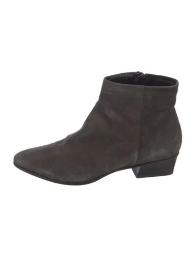 Pre-owned Aquatalia Suede Boots In Brown